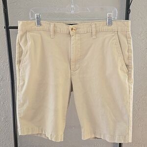 U.S. Polo Assn. Beige Flat Front Chino Shorts